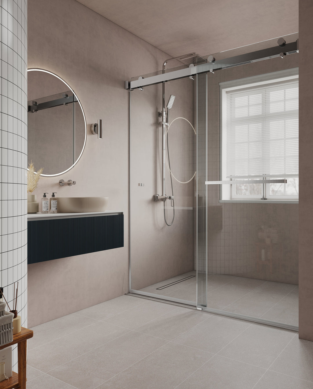 Curated visual reference: Visual Reference: Vs Series Soft Closing Frameless Bypass Silding Shower Doors